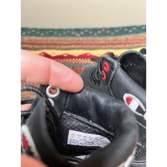 Timberland X Champion Black Suede Lace Up Ankle Boot Kids Size 5 - Picture 6 of 9